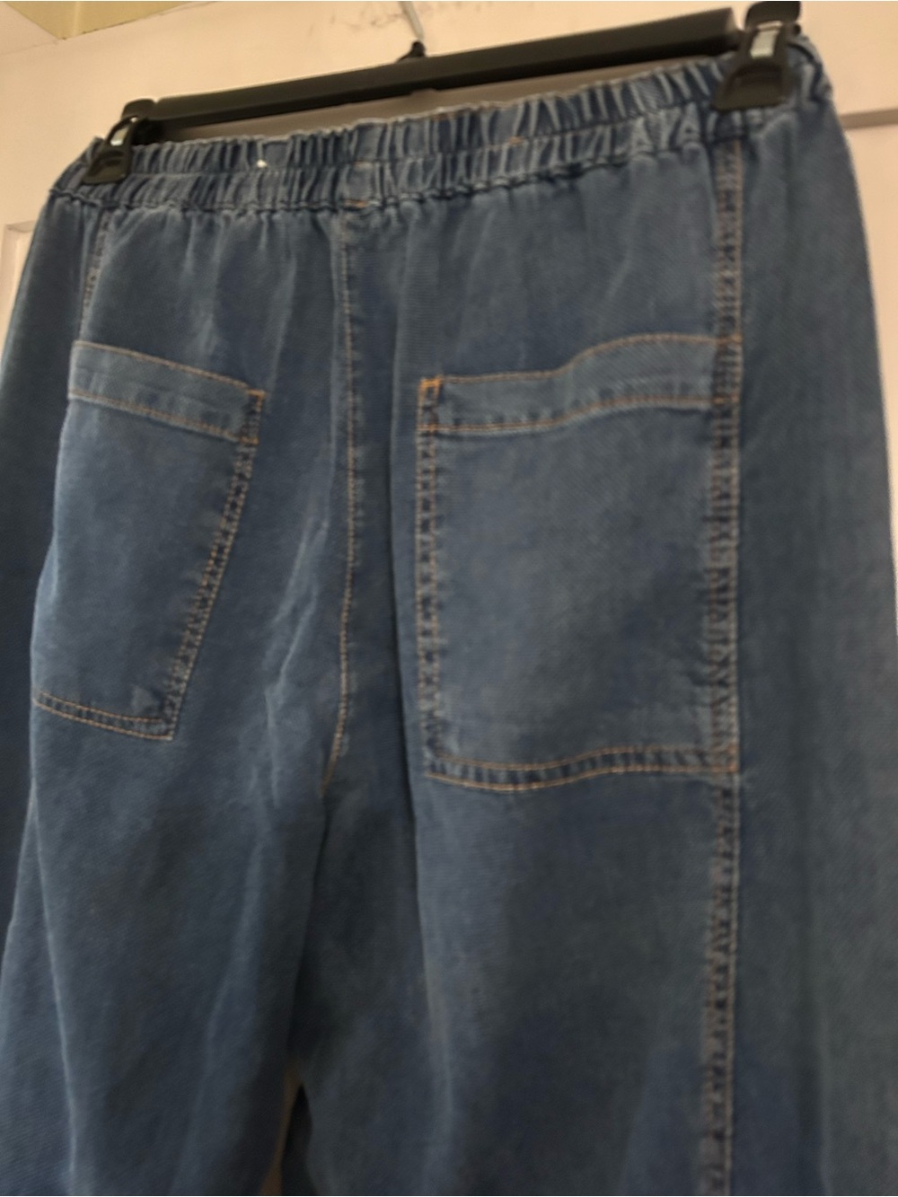 MAX Studio denim soft barrel leg pants - Picture 4 of 8